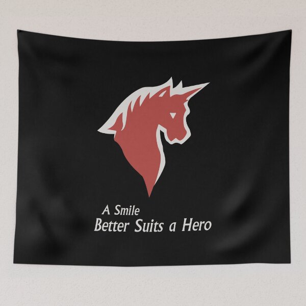Item preview, A Smile Better Suits a Hero designed and sold by Demon Fox Designs.
