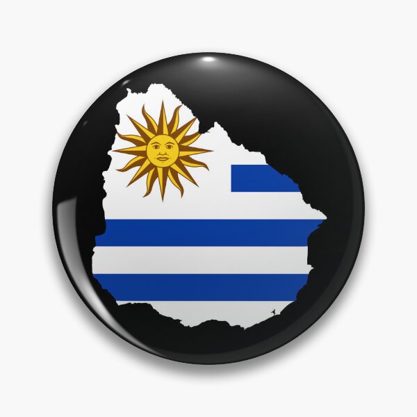 Item preview, Flag Map of Uruguay  designed and sold by feether-store.