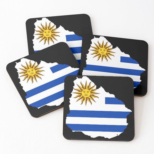 Item preview, Flag Map of Uruguay  designed and sold by feether-store.