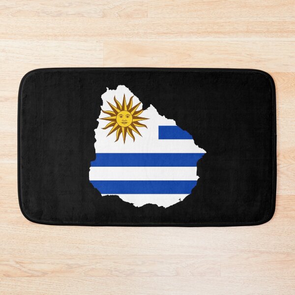 Item preview, Flag Map of Uruguay  designed and sold by feether-store.