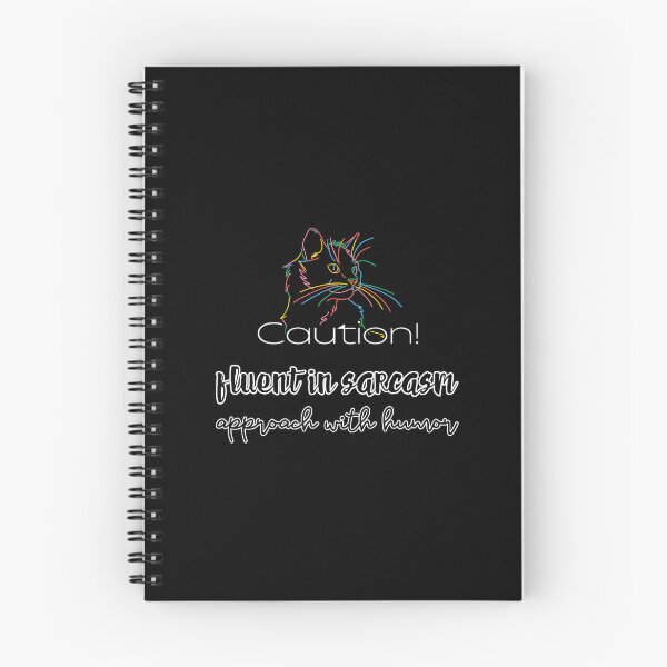 Item preview, Fluent in sarcasm, approatch with humor v2 designed and sold by UnCoverDesign.