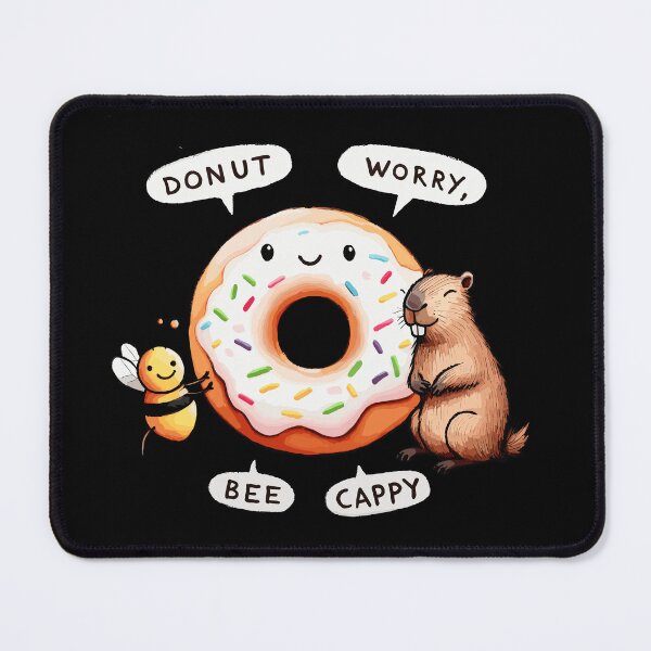 Item preview, Donut worry bee cappy designed and sold by DoodleDashShop.