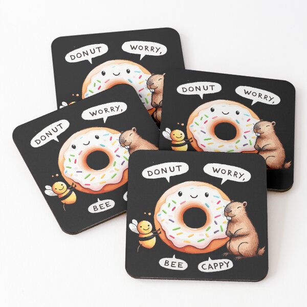 Item preview, Donut worry bee cappy designed and sold by DoodleDashShop.