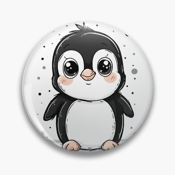 Aperçu de l'œuvre Pingouin mignon au design chibi créée et vendue par randrdesign.