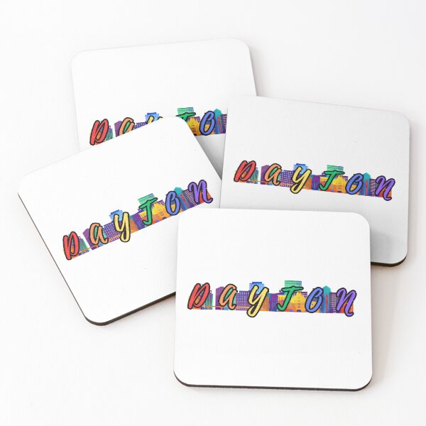 Item preview, Dayton Ohio Rainbow Colored Skyline and Text designed and sold by kylmllr101684.