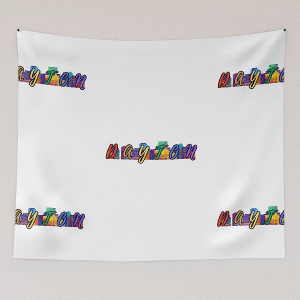 Item preview, Dayton Ohio Rainbow Colored Skyline and Text designed and sold by kylmllr101684.