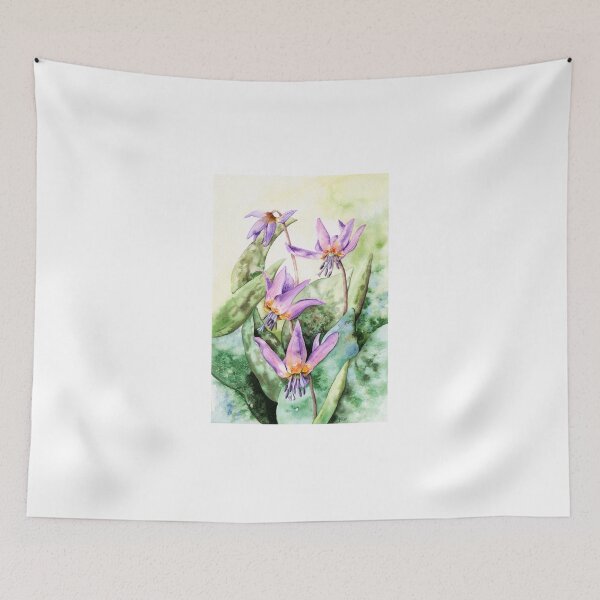 Item preview, Dog's Tooth Violet (watercolour on paper) designed and sold by Painting By Nature.