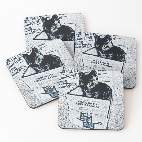 Item preview, Cat IN A Box - Little Black Kitty designed and sold by NaturePrints.
