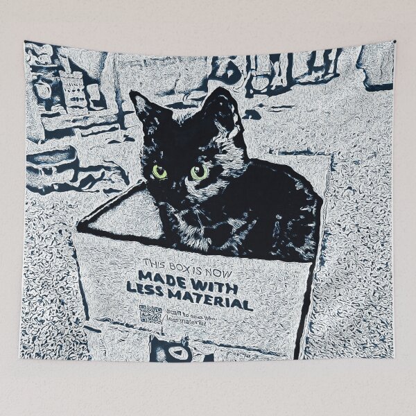 Item preview, Cat IN A Box - Little Black Kitty designed and sold by NaturePrints.