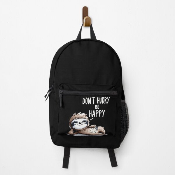 Item preview, Don't hurry be Happy Sloth designed and sold by DoodleDashShop.