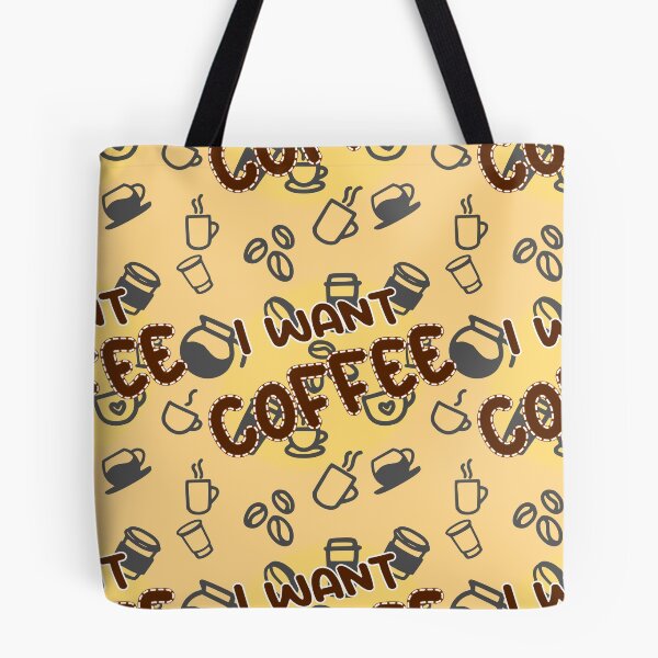 Item preview, I Want Coffee Seamless Splotch designed and sold by CrossedWolf.