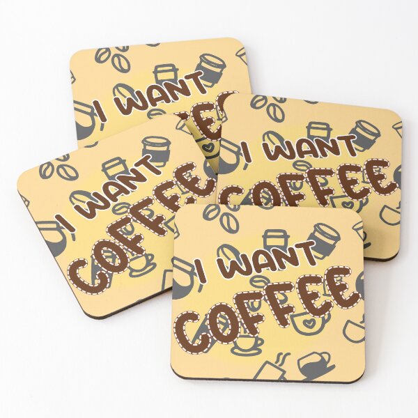Item preview, I Want Coffee Seamless Splotch designed and sold by CrossedWolf.