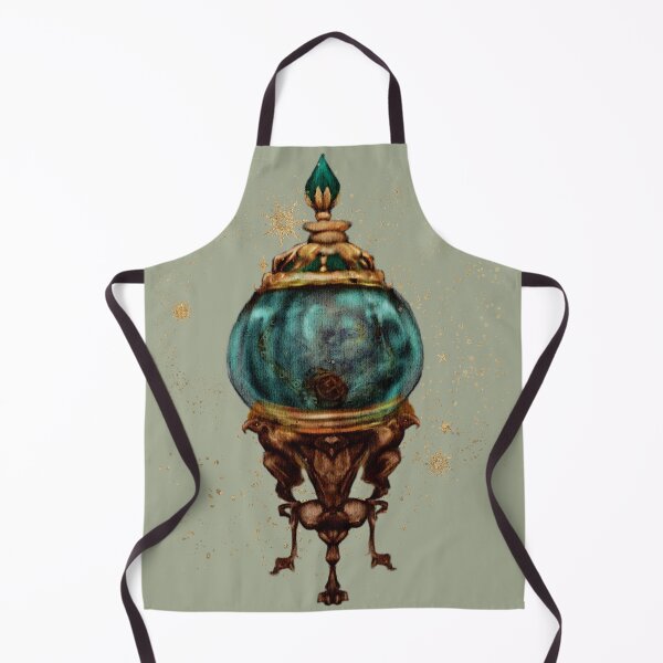 Item preview, Sirencore watercolor Victorian goldfish bowl gothic watercolor with hidden Octopus designed and sold by Monica Laipple.