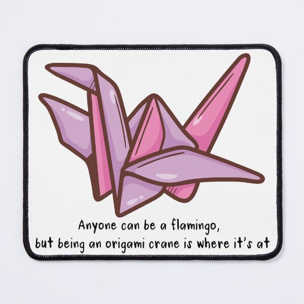 Item preview, Origami Elegance: Pink Crane Design designed and sold by OpsDesing.