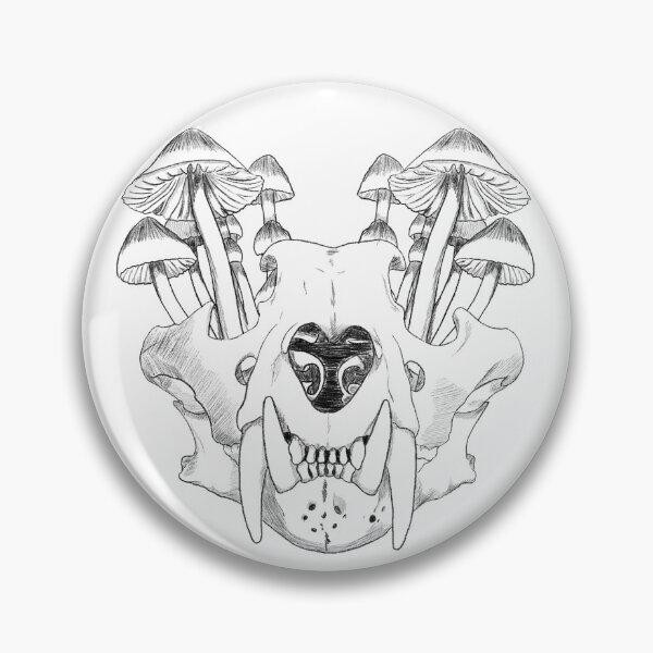 Item preview, Full Black Mushroom Skull designed and sold by AE0NIAN-S0UL.