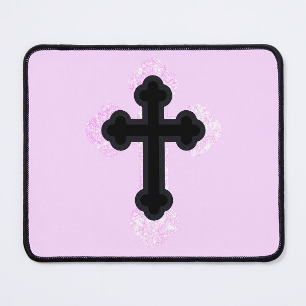 Item preview, Y2K Orthodox Cross Black Pink designed and sold by Underthesunmoon.