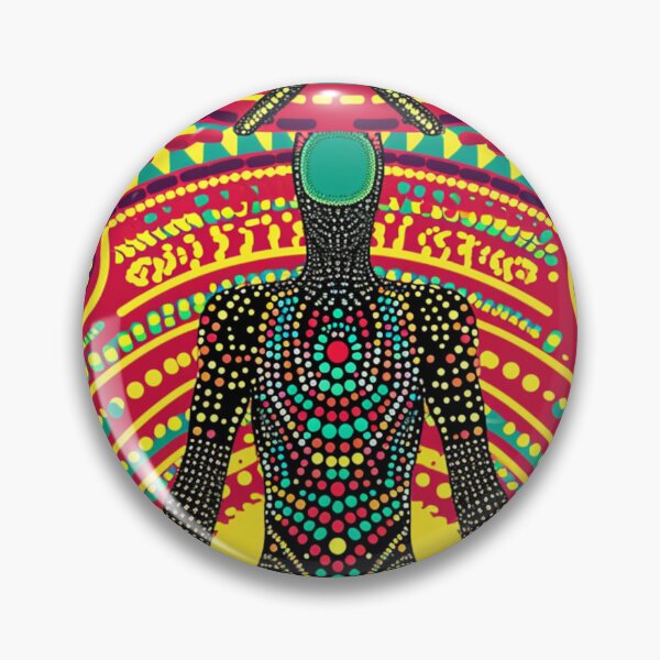 Item preview, Cosmic Being - Dotwork Energy Art Print designed and sold by Nicholas Panek.