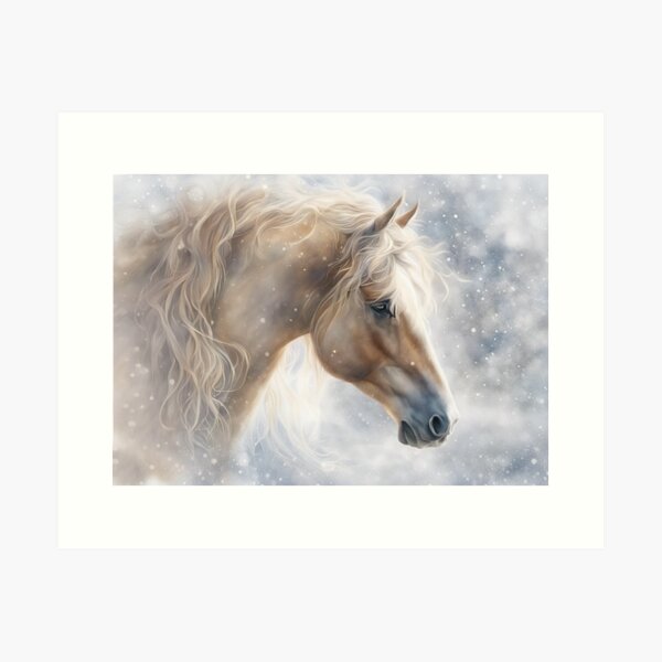 Item preview, Pretty Horse in the Snbow with Wavy Mane Palimino  designed and sold by Stephanie Laird.