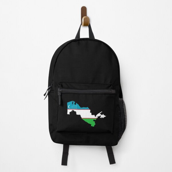 Item preview, Flag Map of Uzbekistan designed and sold by feether-store.