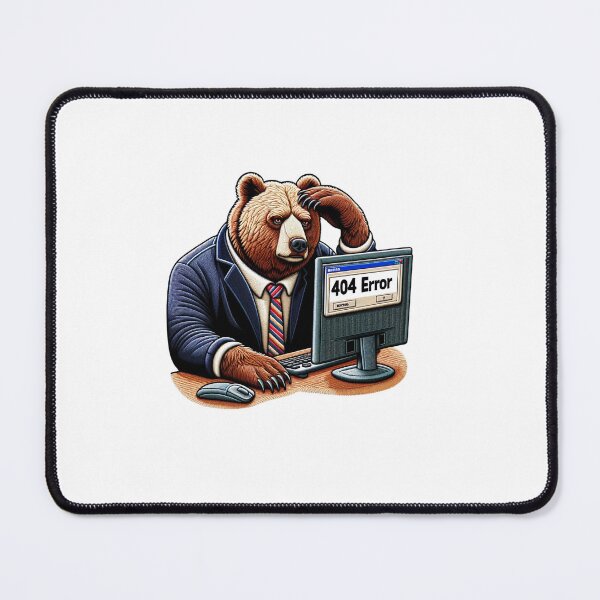 Item preview, Bewildered Bear at Computer designed and sold by #Adulting Central.
