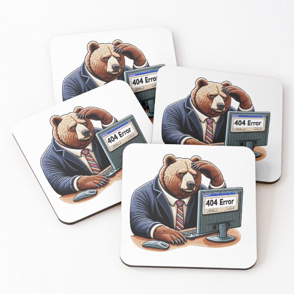 Item preview, Bewildered Bear at Computer designed and sold by #Adulting Central.