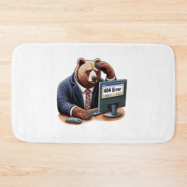 Item preview, Bewildered Bear at Computer designed and sold by #Adulting Central.