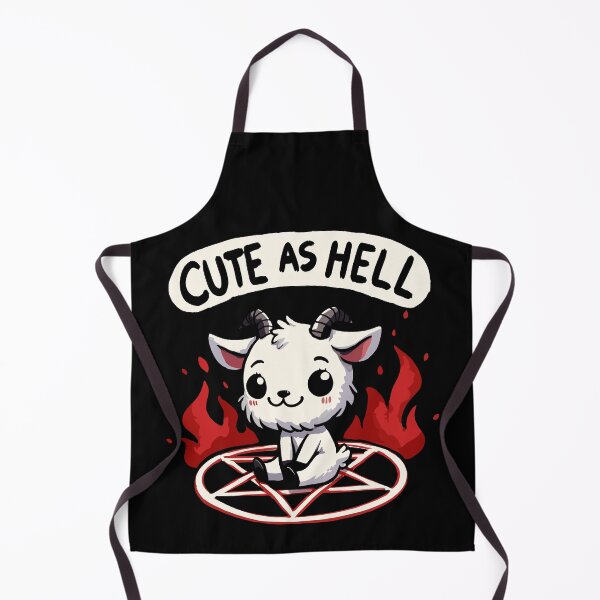 Item preview, Cute as Hell Cute Pentagram Goat designed and sold by DoodleDashShop.