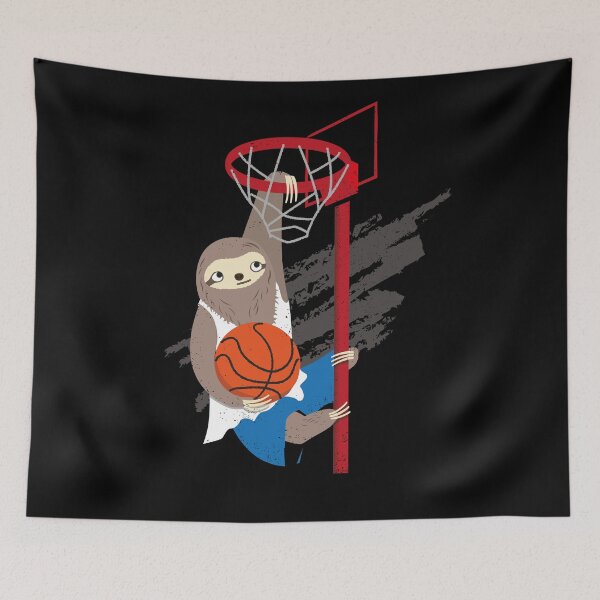 Item preview, Sloth Basketball Funny Slam Dunk designed and sold by propellerhead.