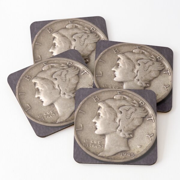 Item preview, 1945 S Micro S Mercury Dime VF Anverso designed and sold by coinsxcrochet.