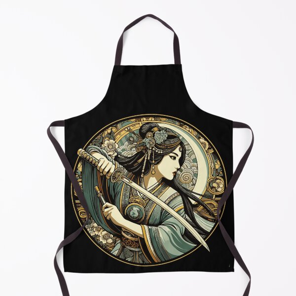 Item preview, Chinese Swordswoman Mucha Art Nouveau Style designed and sold by Roger-C.