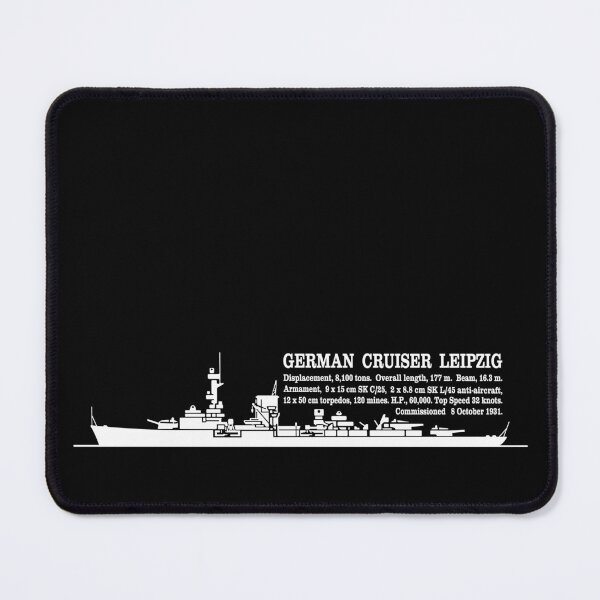 Item preview, German Cruiser Leipzig Silhouette Infographic Diagram designed and sold by MilitaryMart.