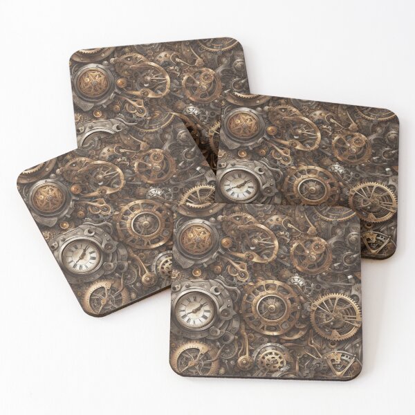Item preview, Steampunk Clockwork Pattern, Abstract Art, Fantasy designed and sold by Burn-Ego.