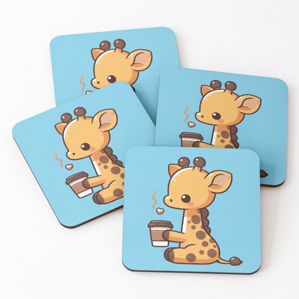 Item preview, Giraffe Drinking Coffee designed and sold by Lorefinder.