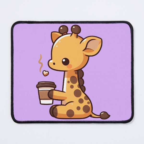 Item preview, Giraffe Drinking Coffee designed and sold by Lorefinder.