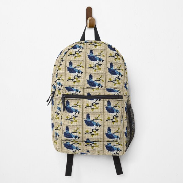 Item preview, Vintage Needlepoint Bird - Blue Jay designed and sold by Nikki Fortuin Arts & Crafts.