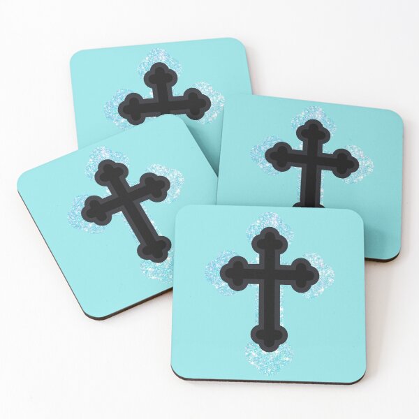 Item preview, Y2K Orthodox Cross Blue  designed and sold by Underthesunmoon.