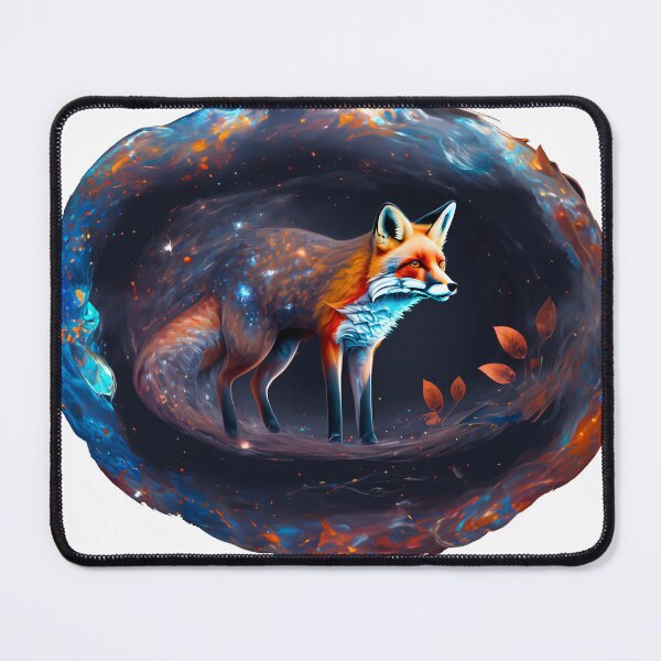 Item preview, Galactic Fox and Celestial Leaves Digital Art designed and sold by WASABIgreen.