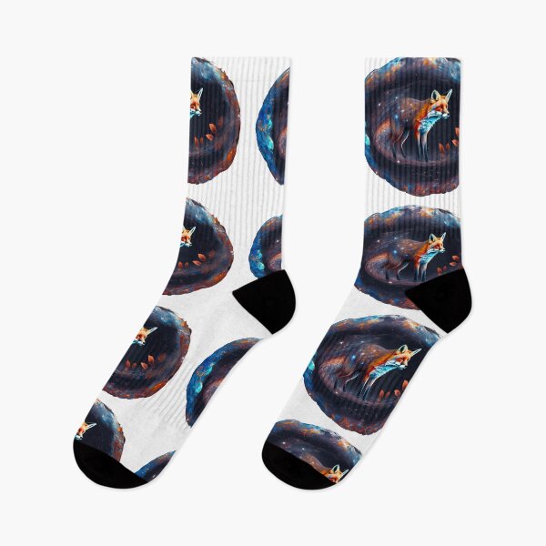 Item preview, Galactic Fox and Celestial Leaves Digital Art designed and sold by WASABIgreen.