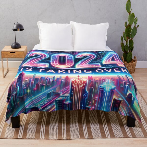 Item preview, 2024: The Dawn of AI Dominance in Vivid Neon designed and sold by ArtComixHaven.