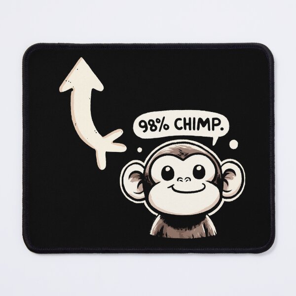 Item preview, 98 Percent Chimp Monkey designed and sold by DoodleDashShop.