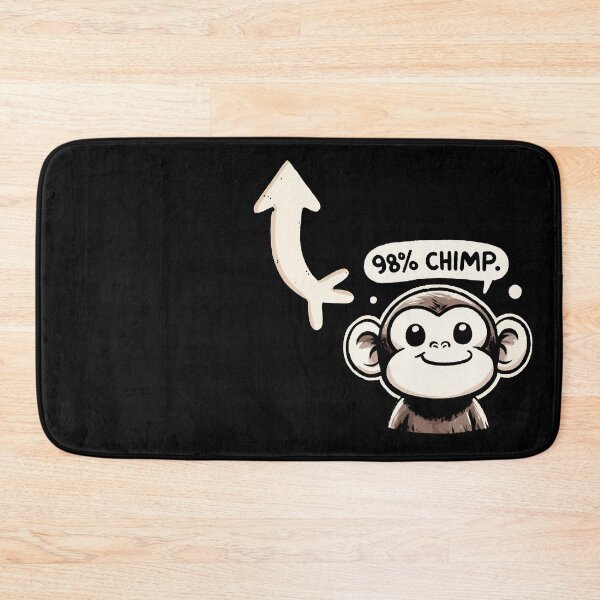 Item preview, 98 Percent Chimp Monkey designed and sold by DoodleDashShop.