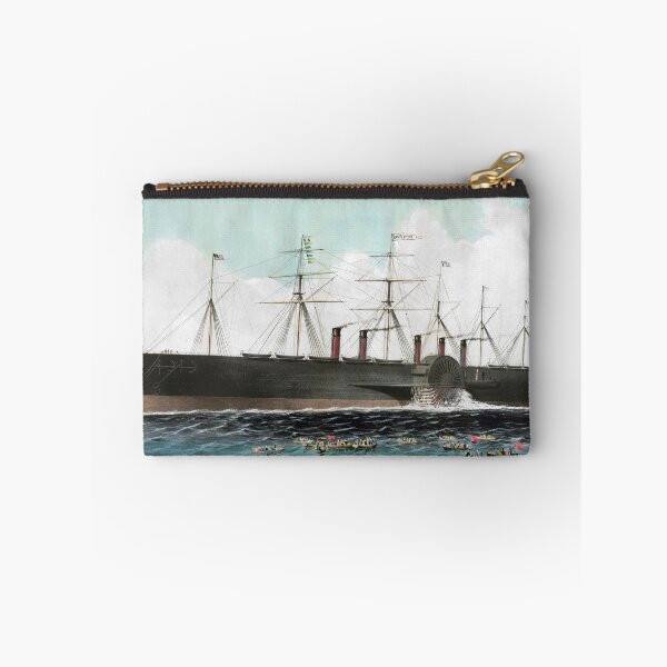 Item preview, Vintage SS Great Eastern Steamboat Painting (1858) designed and sold by BravuraMedia.