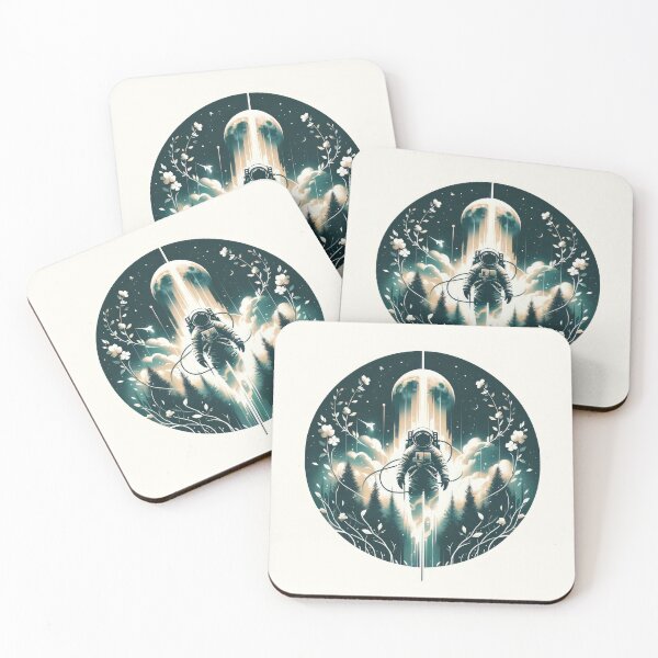 Item preview, Astronaut in the Mystic Forest designed and sold by SunkenCost.