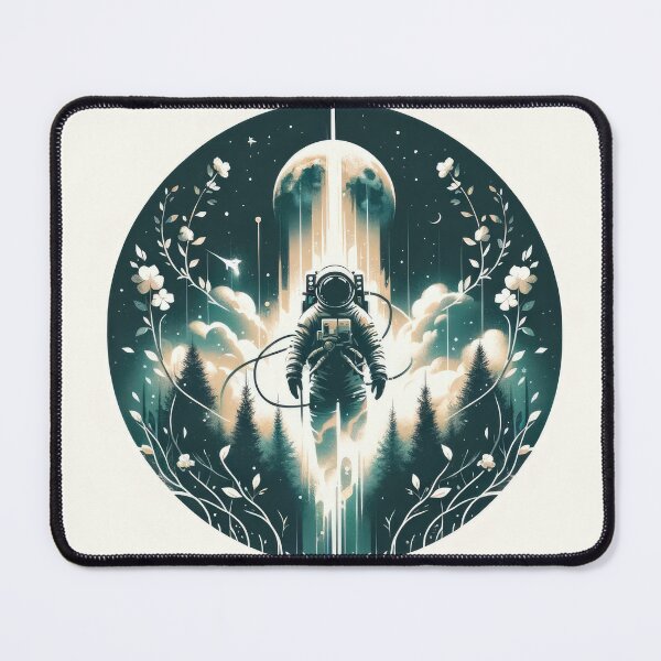 Item preview, Astronaut in the Mystic Forest designed and sold by SunkenCost.