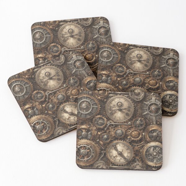 Item preview,  Steampunk Gears Pattern, Abstract Art, Fantasy designed and sold by Burn-Ego.
