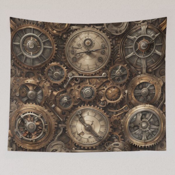 Item preview,  Steampunk Gears Pattern, Abstract Art, Fantasy designed and sold by Burn-Ego.