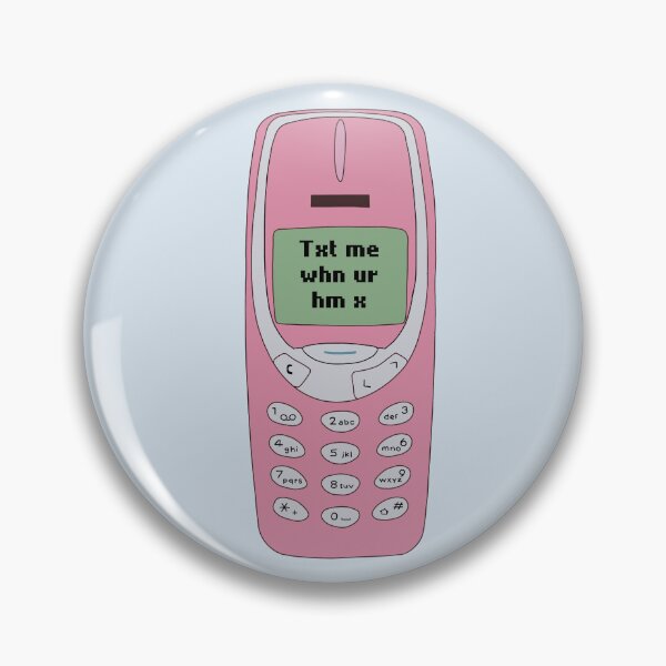Item preview, 3310 text me when you’re home mobile pink designed and sold by Unpantalon.