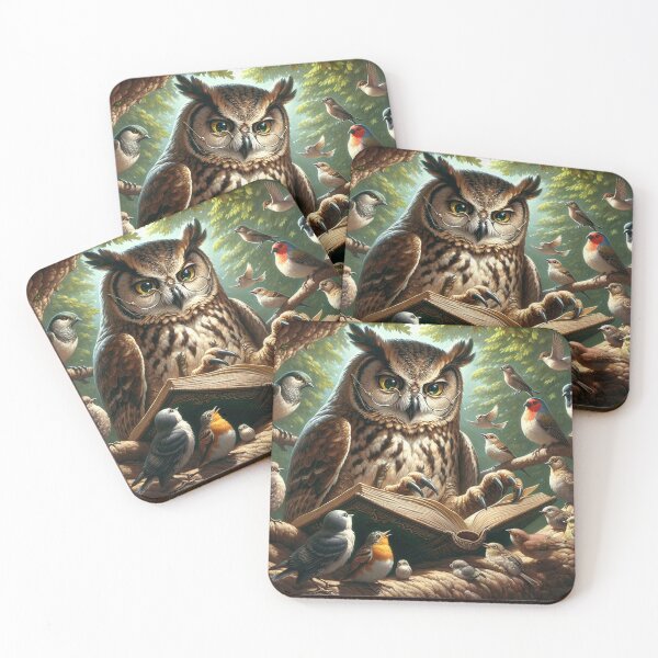Item preview, Owl telling a story designed and sold by yodabi.