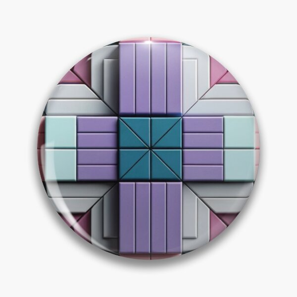 Item preview,  Futuristic Geometric Pink, Purple, Aqua And Light Blue Artwork designed and sold by mymagicstoreus.