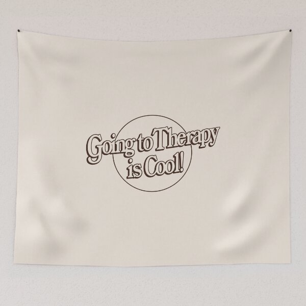 Item preview, going to therapy is cool! designed and sold by oliviafeelsweird.